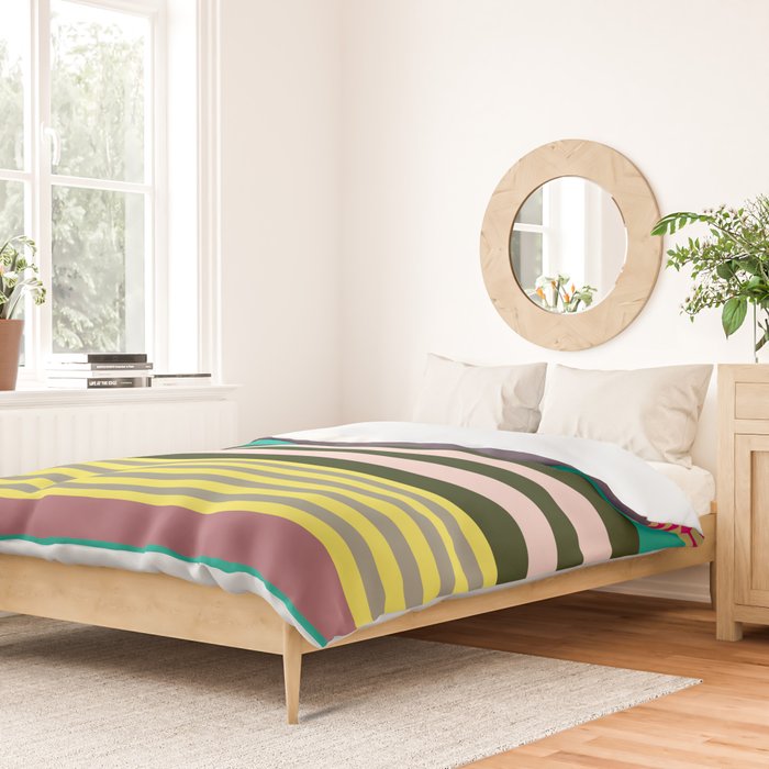stripe pattern 02 Duvet Cover Gallery Image 2