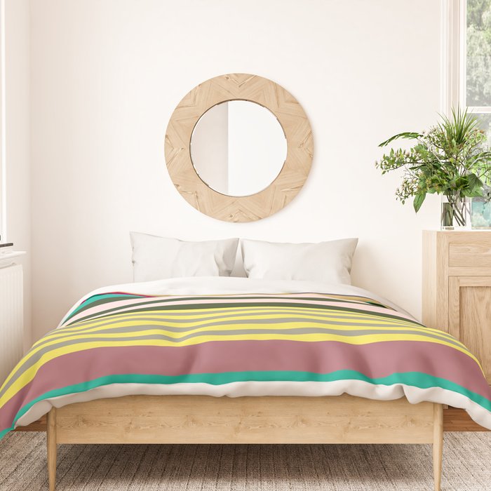 stripe pattern 02 Duvet Cover Gallery Image 3
