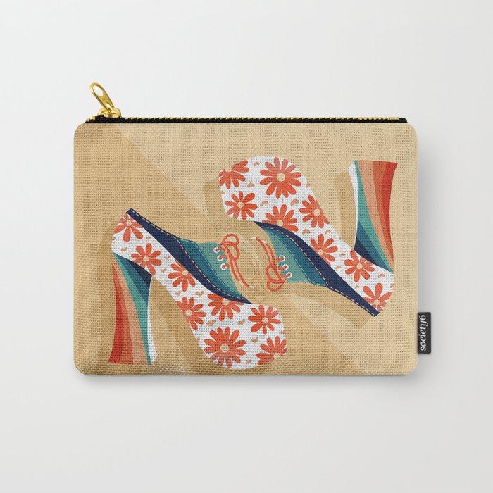 Disco Platforms â Retro Rainbow Carry All Pouch Gallery Image 1