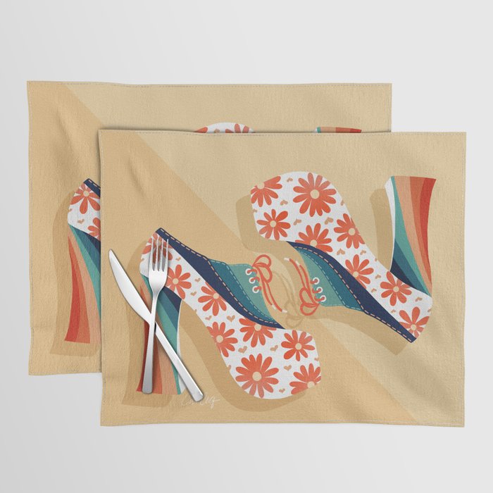 Disco Platforms â Retro Rainbow Placemat Gallery Image 1
