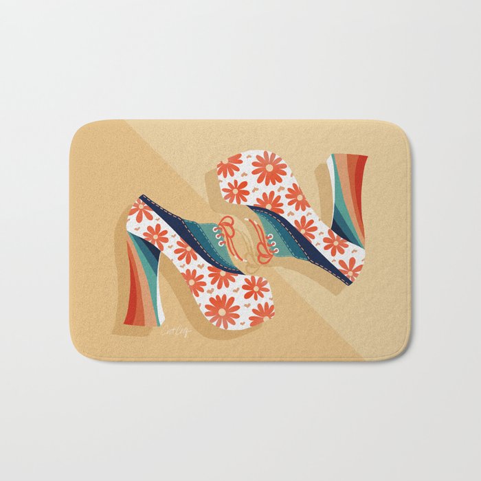Disco Platforms â Retro Rainbow Bath Mat Gallery Image 1