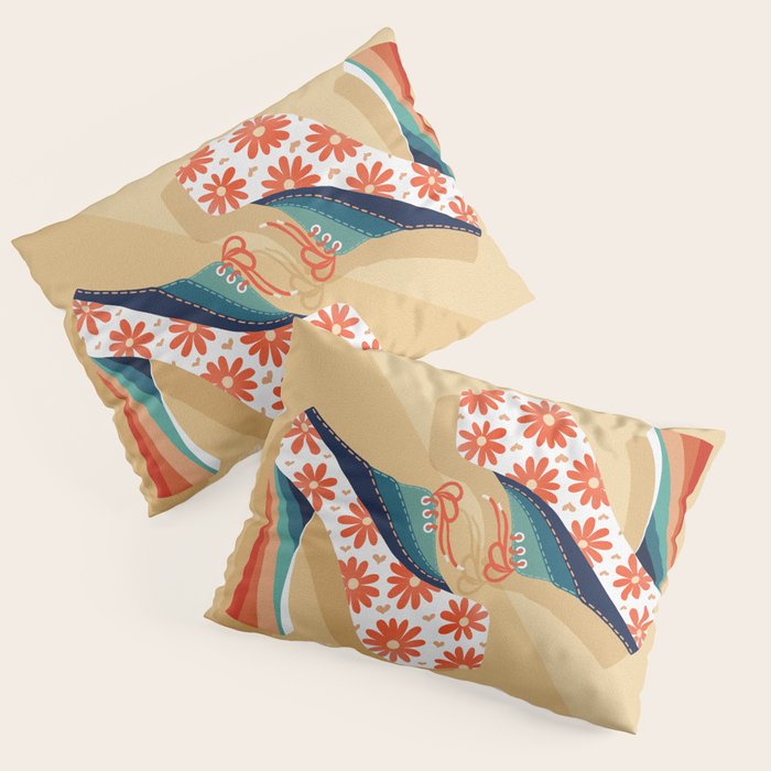 Disco Platforms â Retro Rainbow Pillow Sham Gallery Image 3