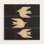 Doves In Flight Wood Wall Art Gallery Image 1