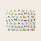 Tropical Butterflies Bath Mat Gallery Image 1