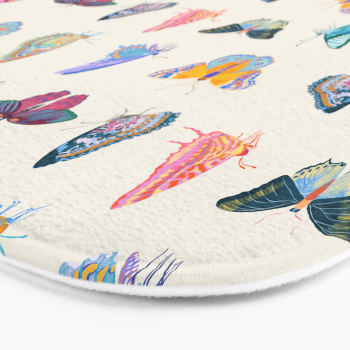 Tropical Butterflies Bath Mat Gallery Image 3
