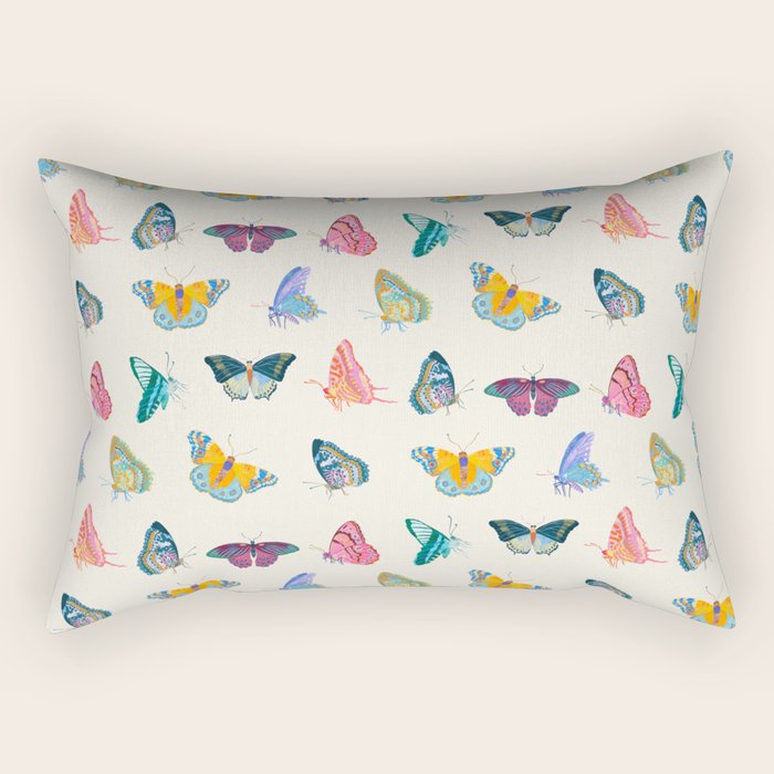 Tropical Butterflies Rectangular Pillow Gallery Image 1