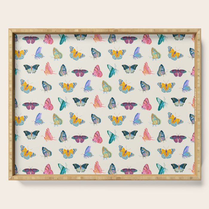 Tropical Butterflies Serving Tray Gallery Image 1