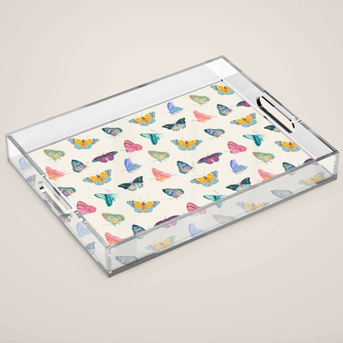 Tropical Butterflies Acrylic Tray Gallery Image 1