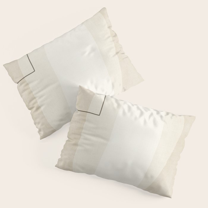 Minimalist Beige Black Japandi Artwork I Pillow Sham Gallery Image 3