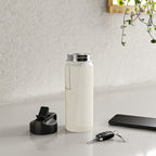 Minimalist Beige Black Japandi Artwork I Water Bottle Gallery Image 4
