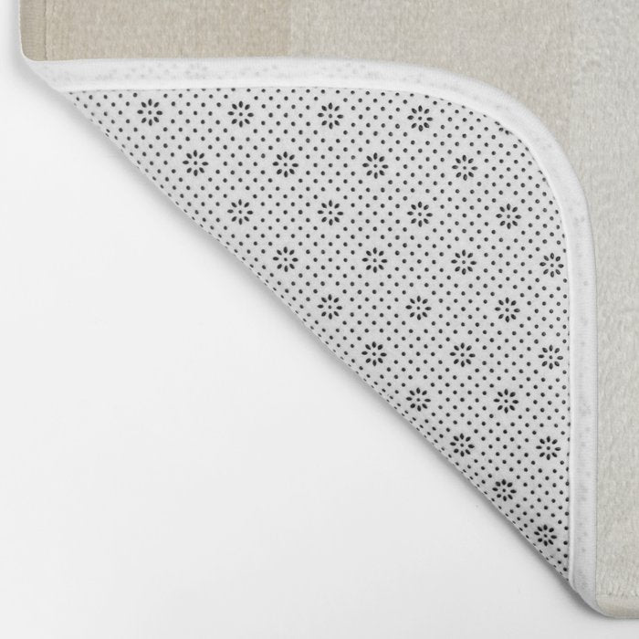 Minimalist Beige Black Japandi Artwork I Bath Mat Gallery Image 2