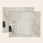 Minimalist Beige Black Japandi Artwork I Placemat Gallery Image 1