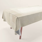 Minimalist Beige Black Japandi Artwork I Tablecloth Gallery Image 1