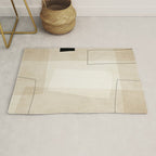 Minimalist Beige Black Japandi Artwork I Rug Gallery Image 1