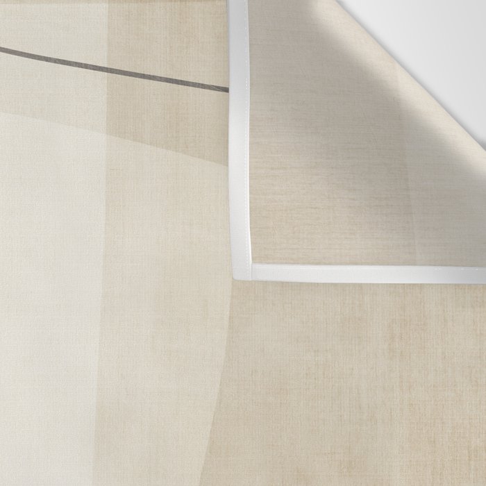 Minimalist Beige Black Japandi Artwork I Wall Tapestry Gallery Image 3