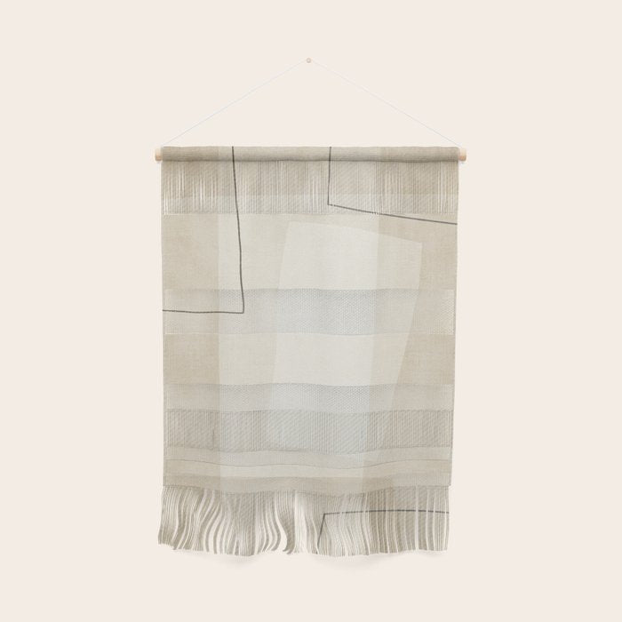 Minimalist Beige Black Japandi Artwork I Wall Hanging Gallery Image 1