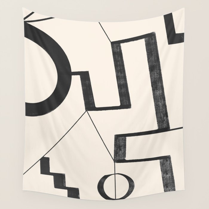Abstract line art 29 Wall Tapestry Gallery Image 4