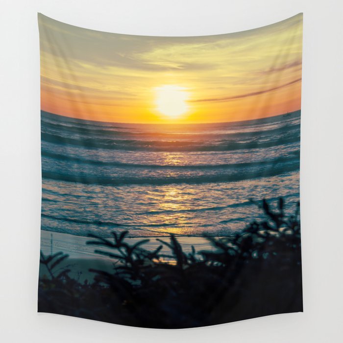Coastal Sunset Wall Tapestry Gallery Image 1
