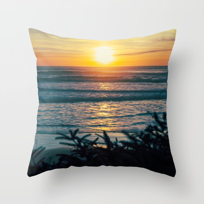 Coastal Sunset Throw Pillow Gallery Image 1