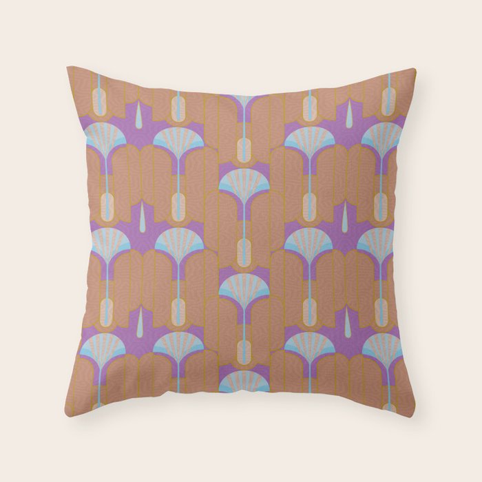 Modern Art Deco Inspiration Throw Pillow Gallery Image 1