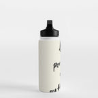Less Perfection More Authenticity - Brush Script Typography Quote Water Bottle Gallery Image 3