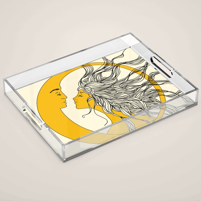 Sun and Moon Acrylic Tray Gallery Image 1