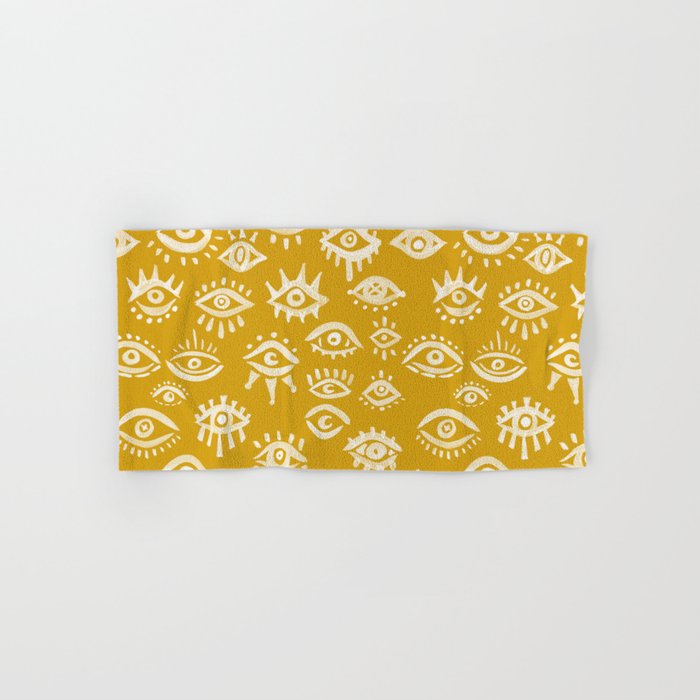 Mystic Eyes - Marigold Palette Bath Towel Gallery Image 1