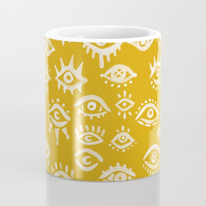 Mystic Eyes - Marigold Palette Coffee Mug Gallery Image 4
