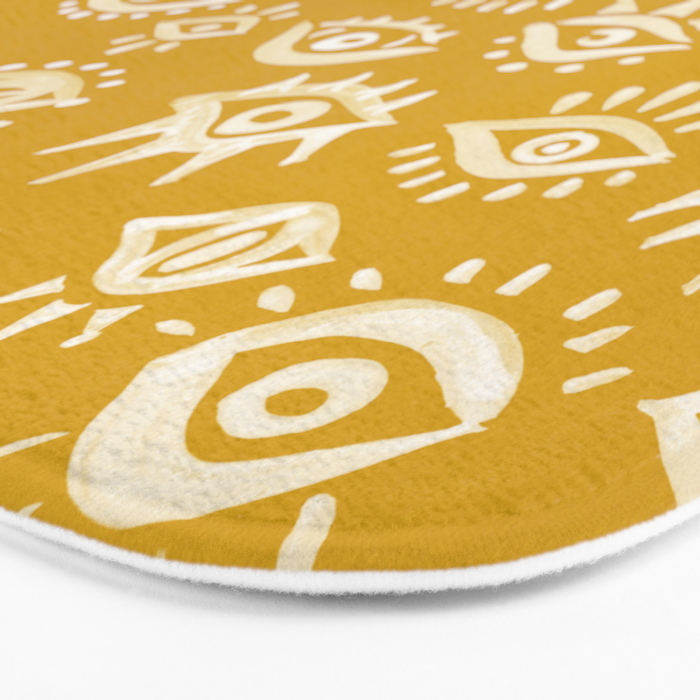 Mystic Eyes - Marigold Palette Bath Mat Gallery Image 3