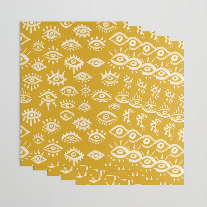 Mystic Eyes - Marigold Palette Wrapping Paper Gallery Image 3
