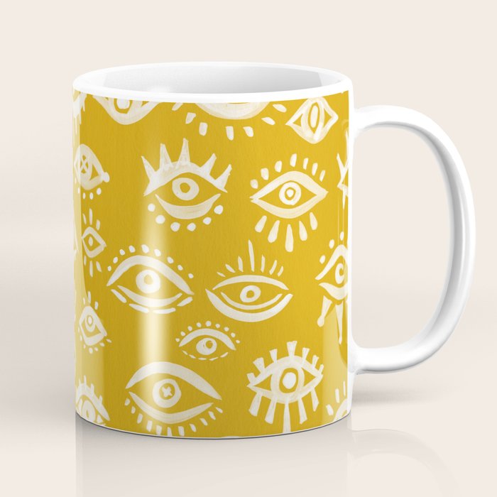 Mystic Eyes - Marigold Palette Coffee Mug Gallery Image 1