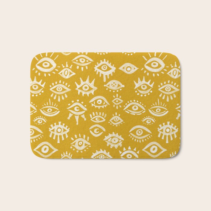 Mystic Eyes - Marigold Palette Bath Mat Gallery Image 1