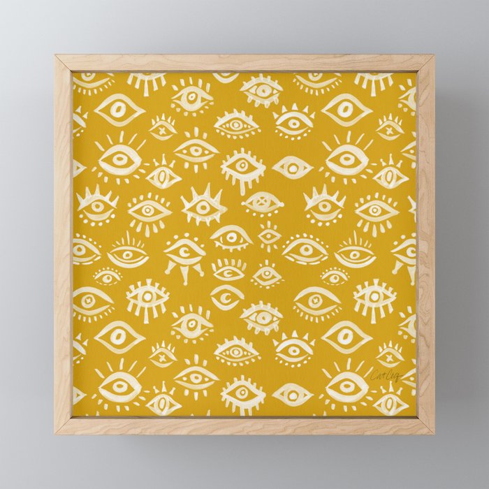 Mystic Eyes - Marigold Palette Mini Art Print Gallery Image 1