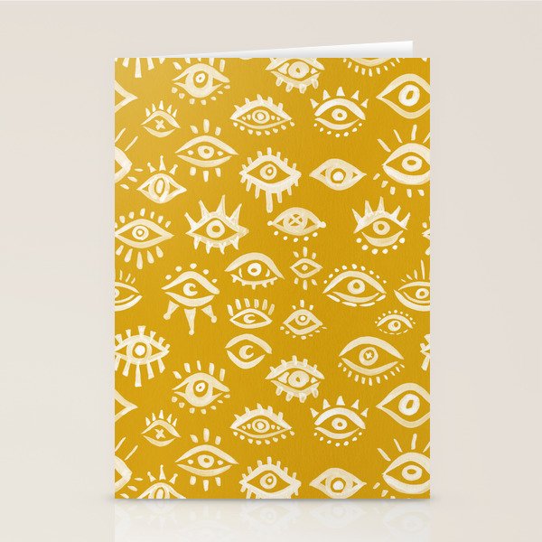 Mystic Eyes - Marigold Palette Stationery Card Gallery Image 1