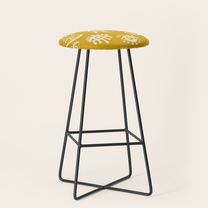 Mystic Eyes - Marigold Palette Stool Gallery Image 1