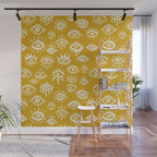 Mystic Eyes - Marigold Palette Wall Mural Gallery Image 1
