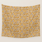 Oak & Squirrels | Autumn Yellows Palette Wall Tapestry Gallery Image 4