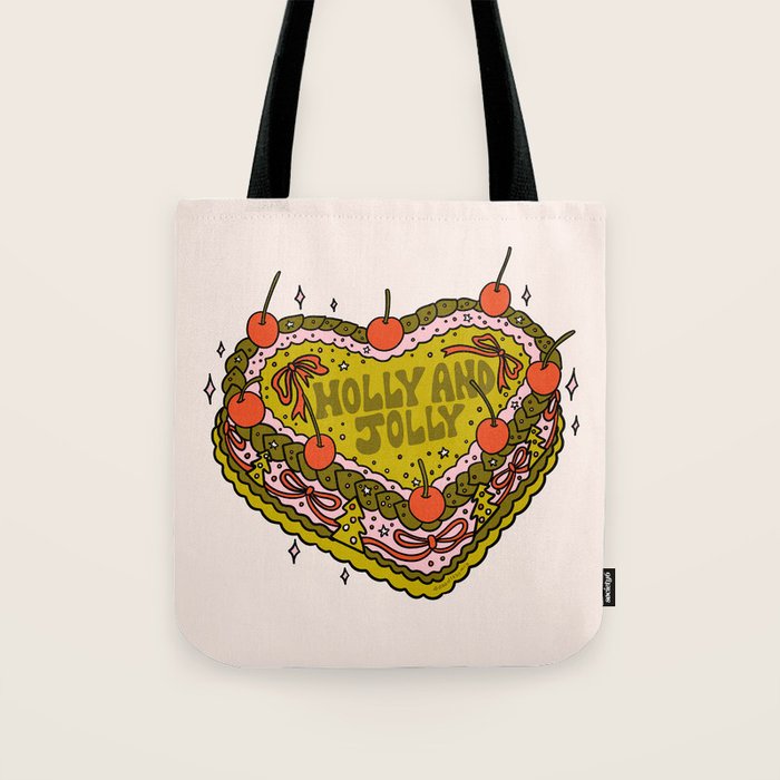 Holly Jolly Cake Tote Bag Gallery Image 1