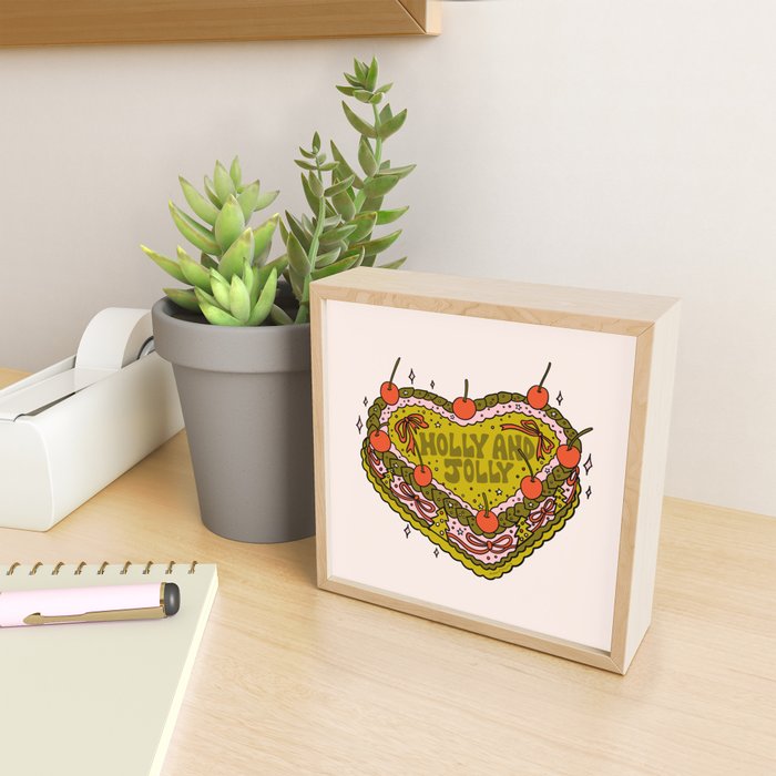 Holly Jolly Cake Mini Art Print Gallery Image 2