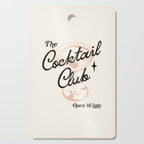 Cocktail Club - Retro Bar Cart Cutting Board Gallery Image 1