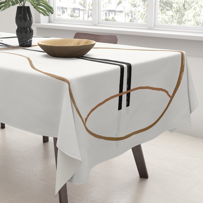 Abstract Art /Minimal Plant 111 Tablecloth Gallery Image 3