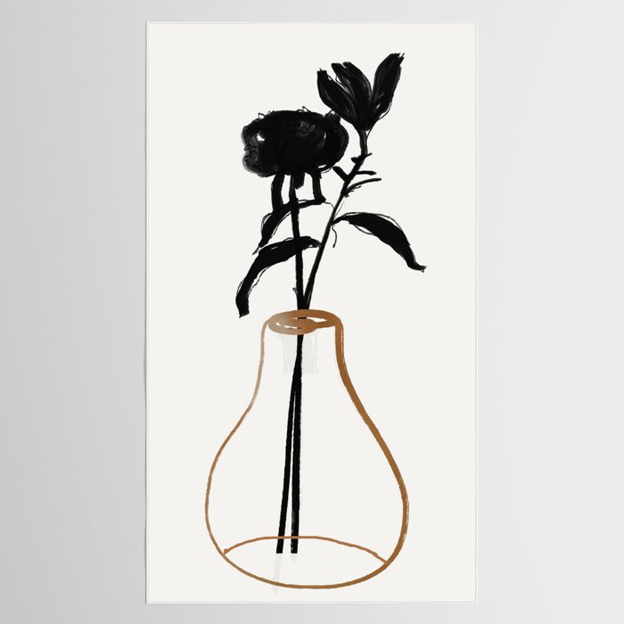 Abstract Art /Minimal Plant 111 Tablecloth Gallery Image 2