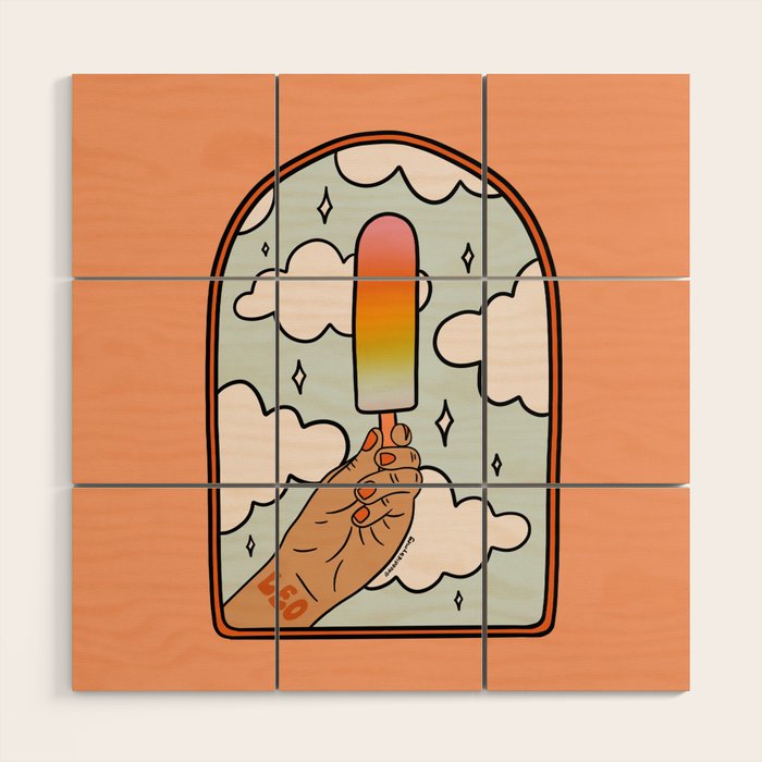 Leo Popsicle Wood Wall Art Gallery Image 1