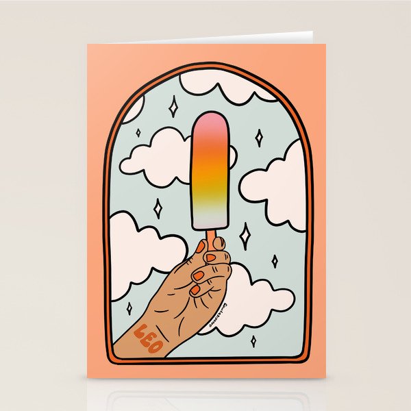 Leo Popsicle Stationery Card Gallery Image 2