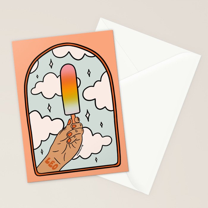 Leo Popsicle Stationery Card Gallery Image 2