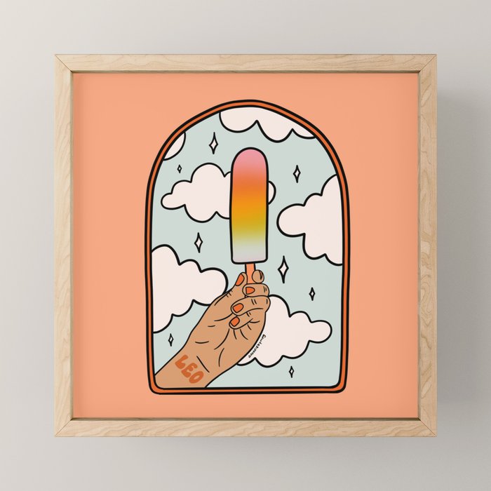 Leo Popsicle Mini Art Print Gallery Image 1