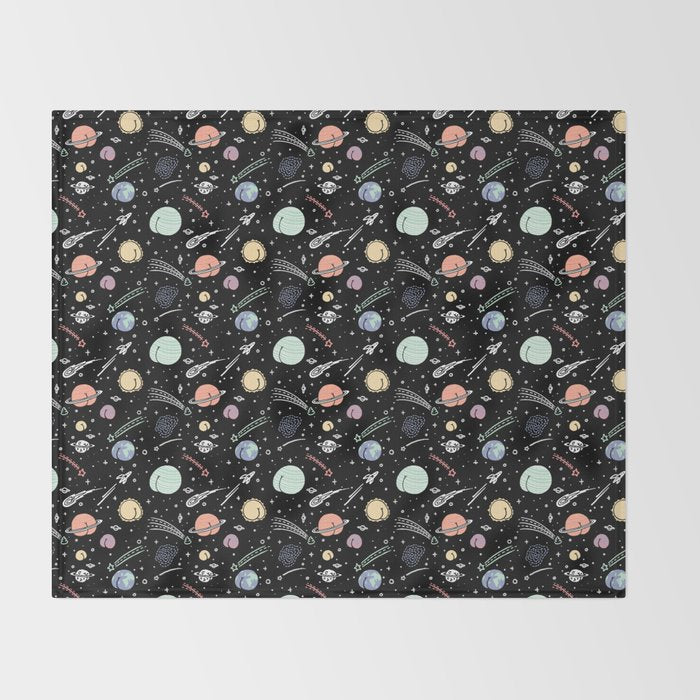 Asstronomy Pattern Throw Blanket Gallery Image 2