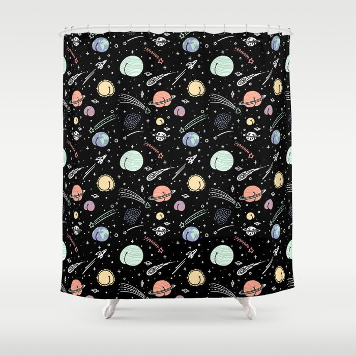 Asstronomy Pattern Shower Curtain Gallery Image 1