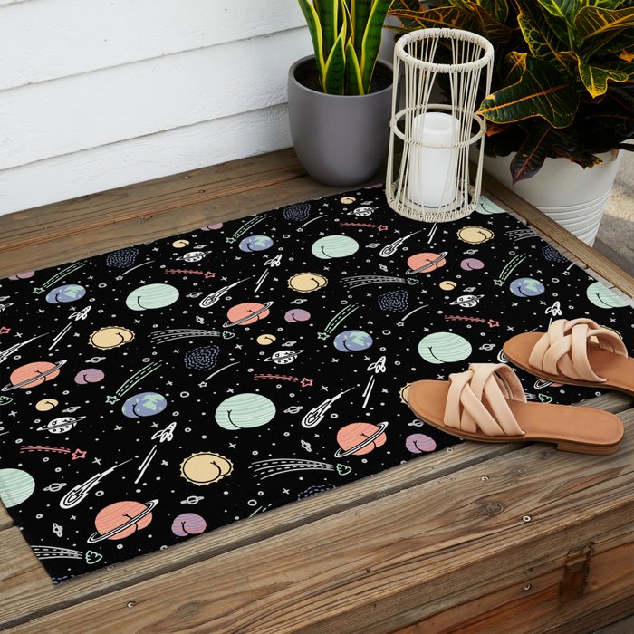 Asstronomy Pattern Outdoor Rug Gallery Image 2