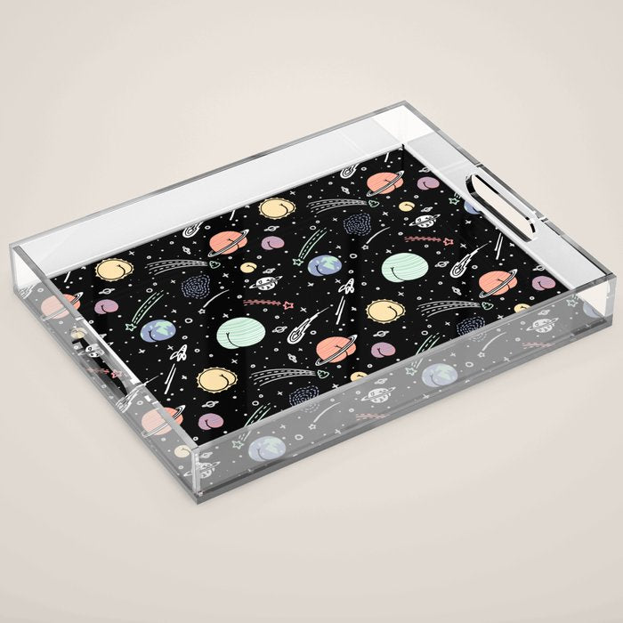 Asstronomy Pattern Acrylic Tray Gallery Image 1